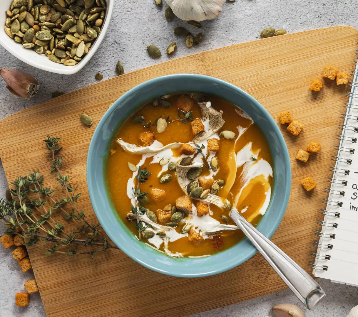 soup bowl notebook